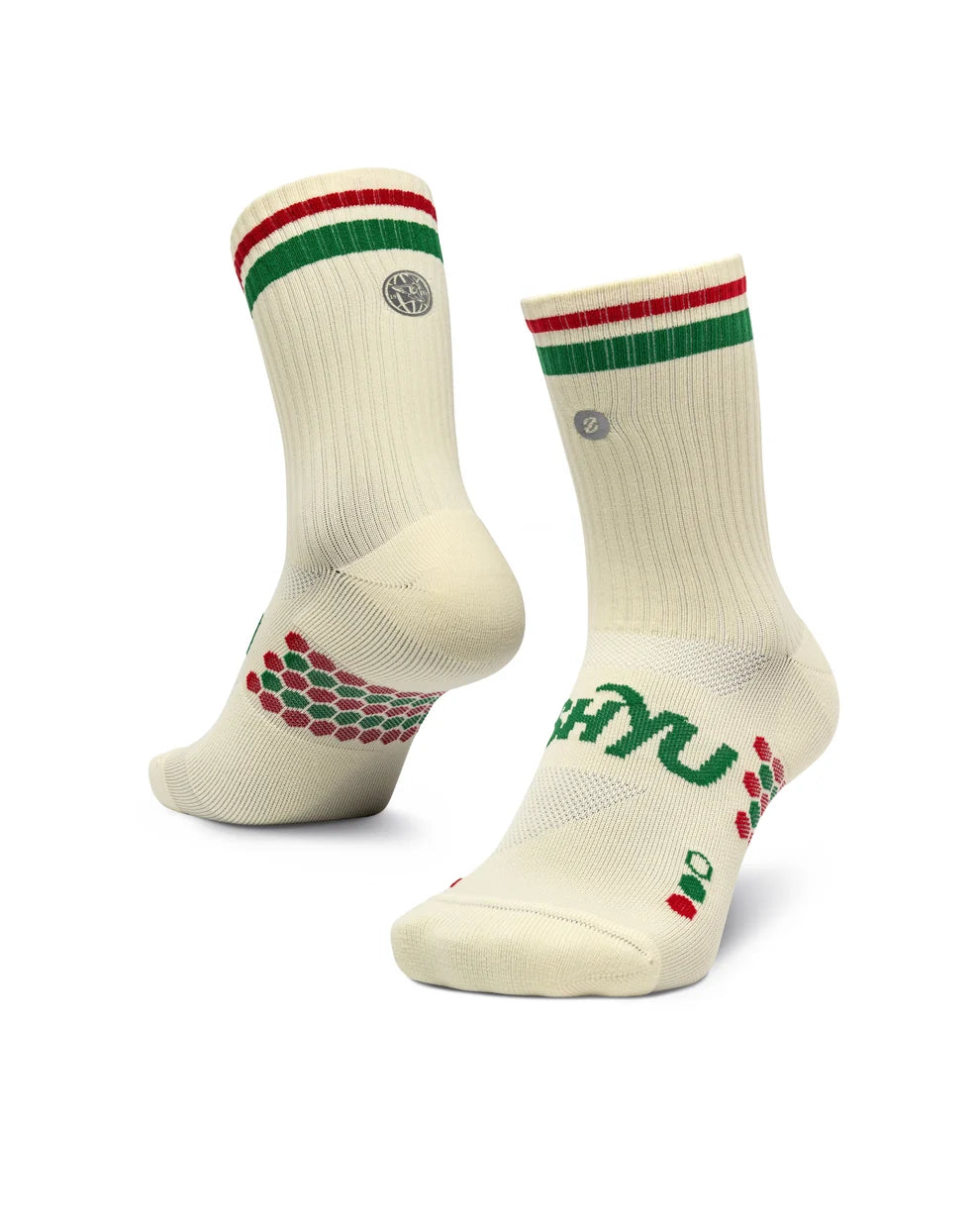 Shyu Racing Socks - Crew - Vintage/Green/Heart