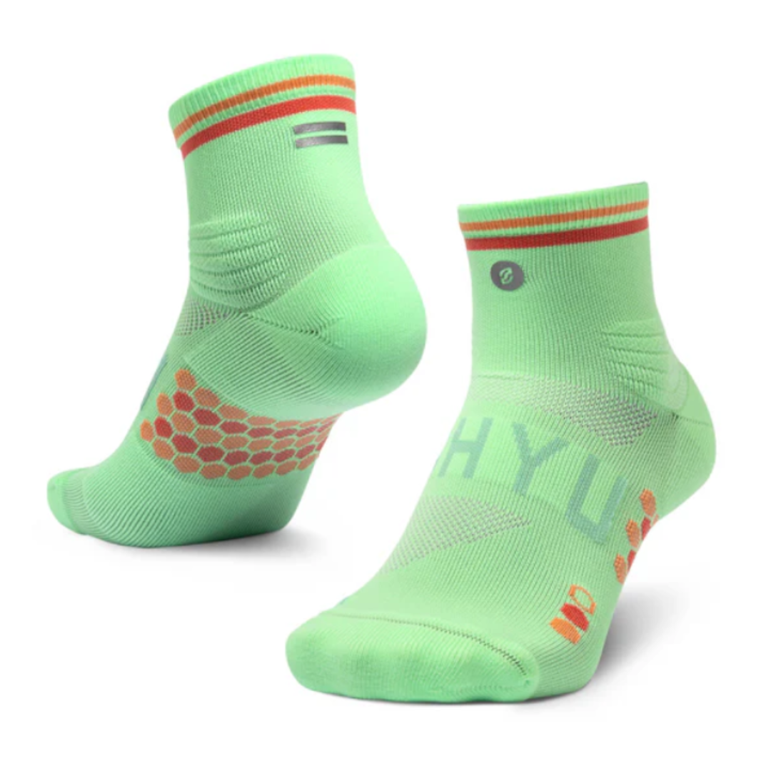 SHYU Racing Socks - Quarter Crew - Mint/Dust/Clay