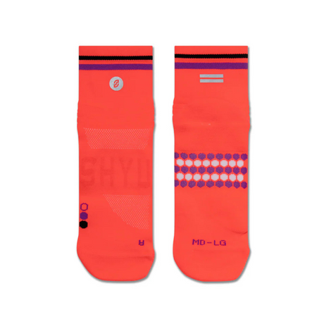 SHYU Racing Socks - Quarter Crew - Taiyo/Purple/Black