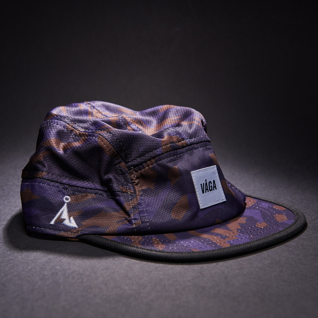 Vaga Patterned Cap Black Charcoal Moss Green 2