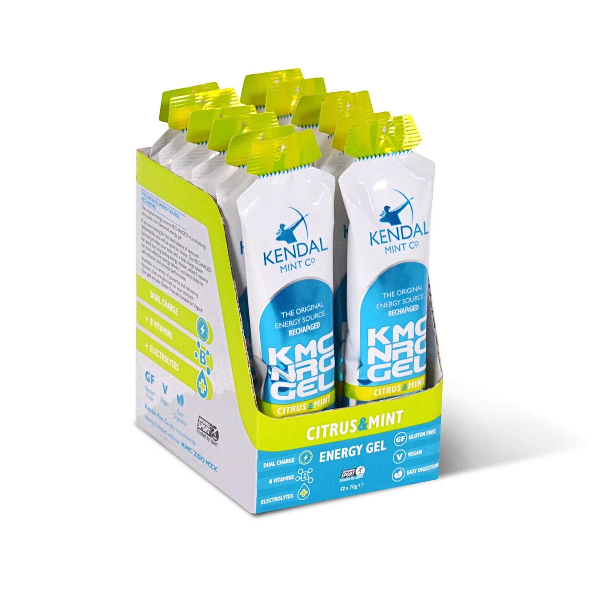 Kendal Mint Co Citrus & Mint Energy Gel Bulk - 12 Pack