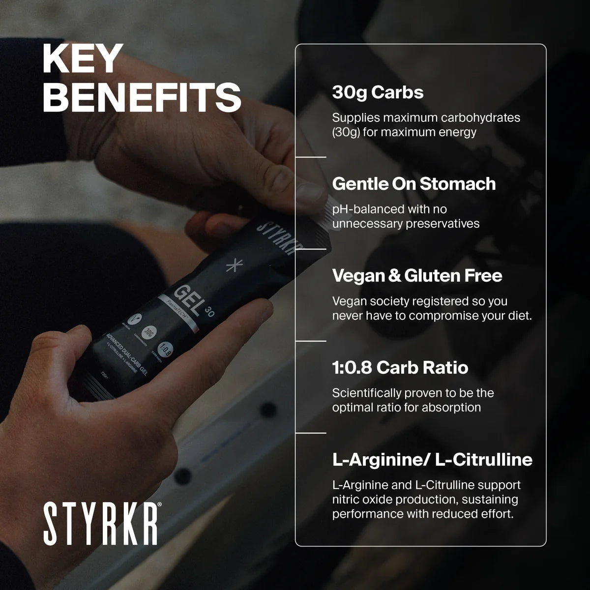 Styrkr GEL30 Dual-Carb Energy Gel - Berry Flavour