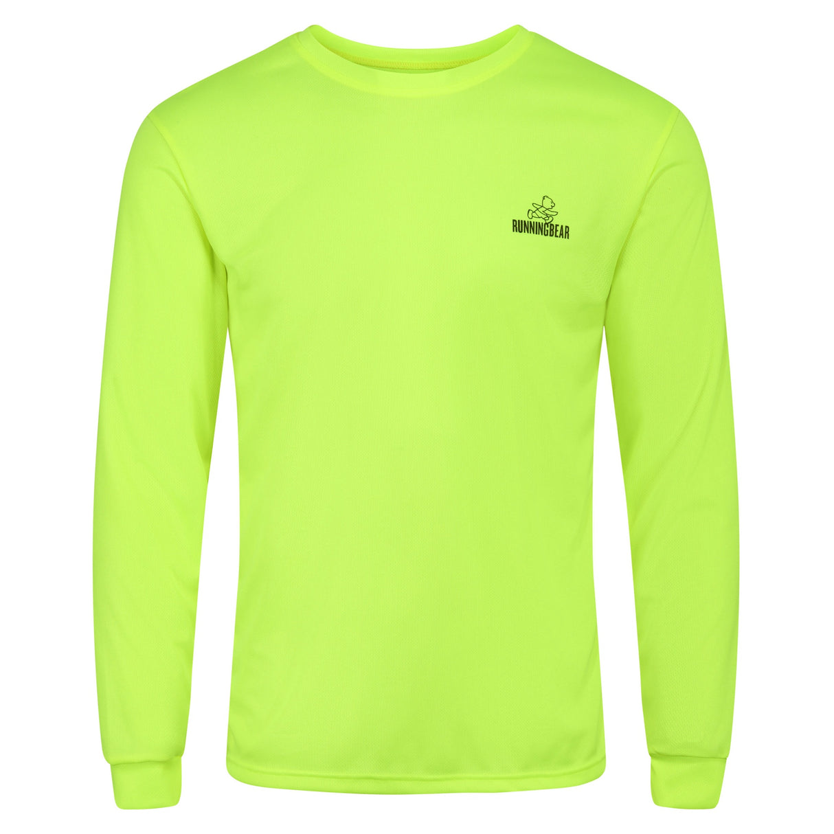 Running Bear Mens Fluorescent Yellow Top