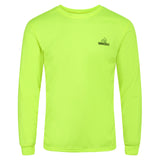 Running Bear Mens Fluorescent Yellow Top