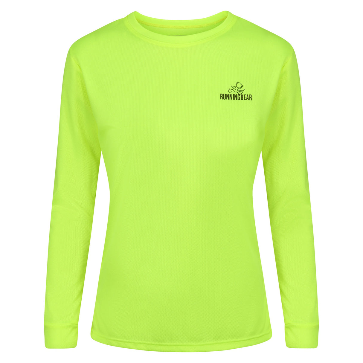 Running Bear Womens Fluorescent Yellow Top