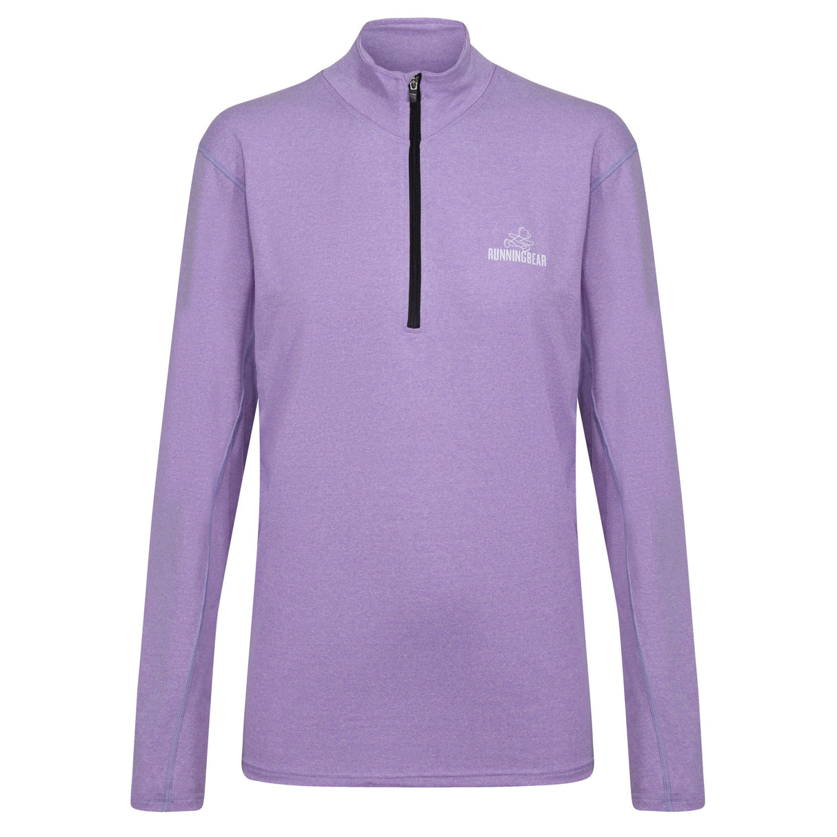 Running Bear Womens 1/2 Zip Top – Lilac