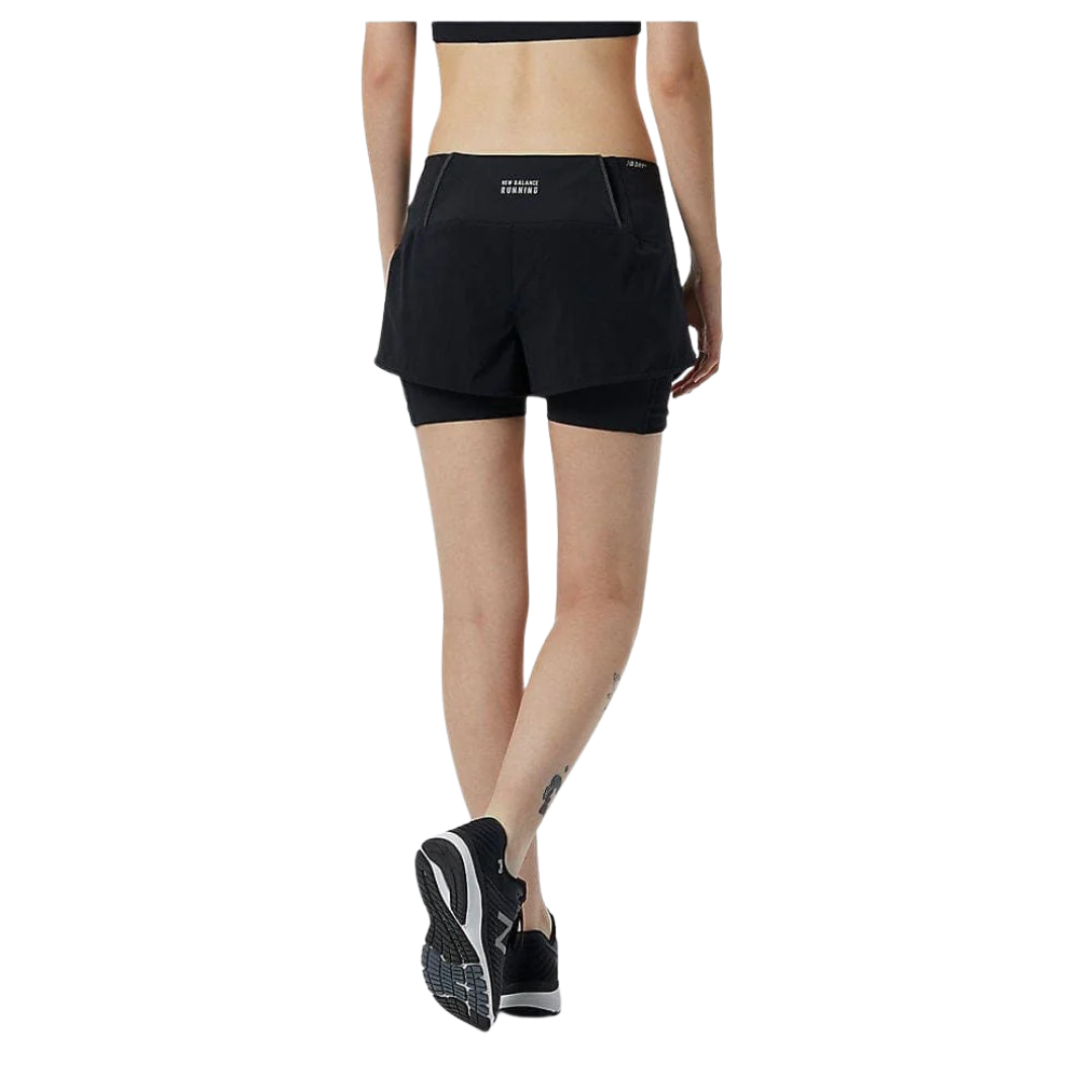 New Balance Womens Impact Run 2in1 Short