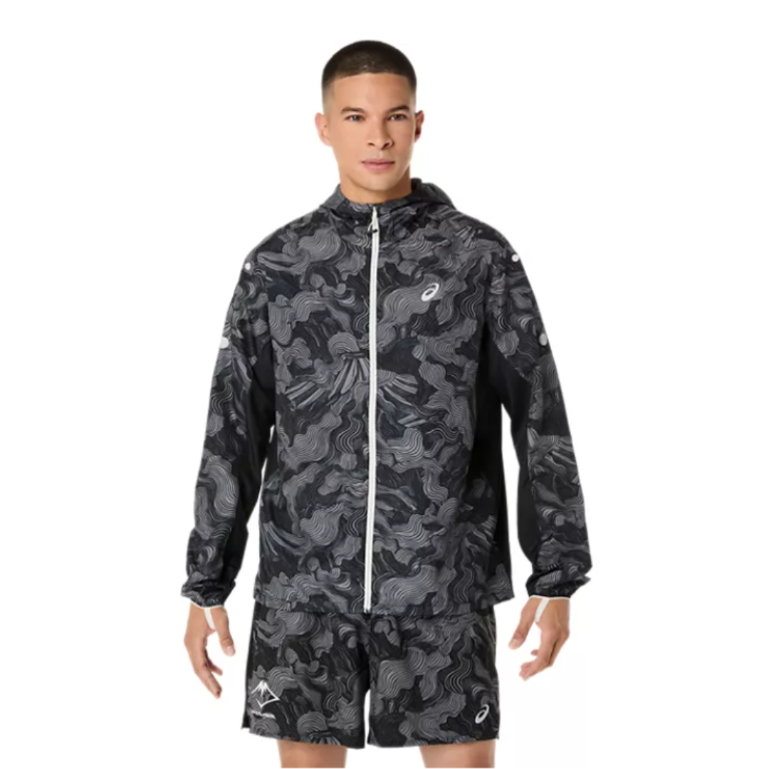 black mens running jacket