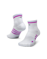 SHYU Racing Socks - Quarter Crew - White/Grape/Lilac