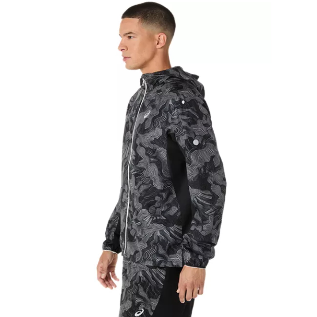 black mens running jacket