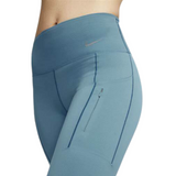 Nike Womens Firm-Support Mid-Rise 7/8 Leggings with Pockets