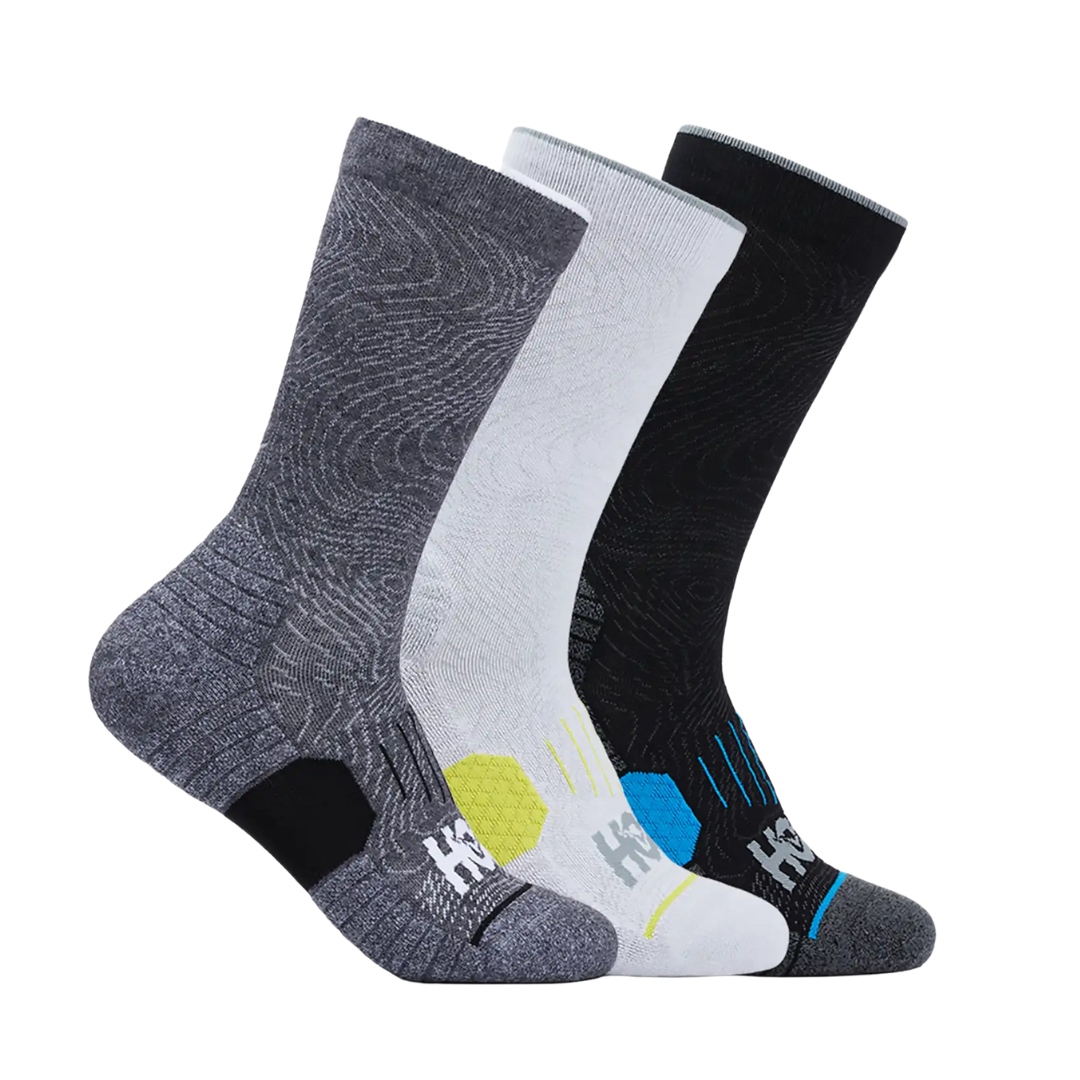 Hoka Crew Run Sock 3 Pack