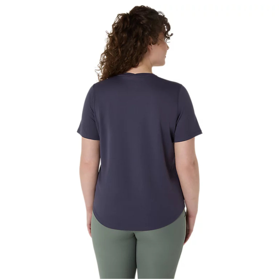 ASICS Womens Core Short Sleeve Top AW25 Indigo Fog 2