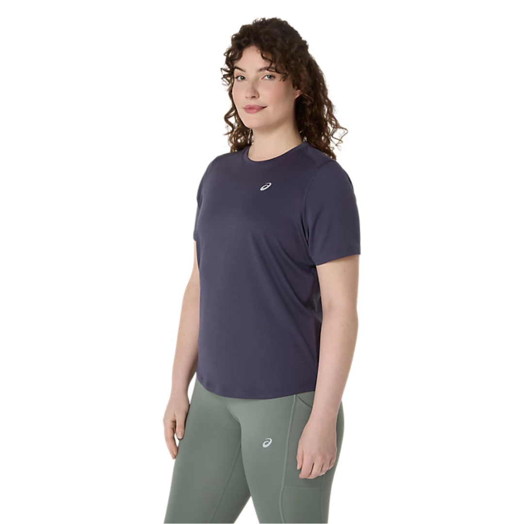 ASICS Womens Core Short Sleeve Top AW25 Indigo Fog 3