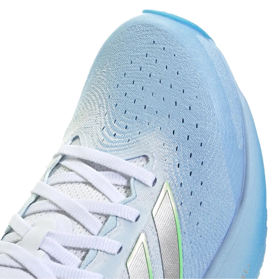 Adidas Womens Supernova Rise 3 Neutral Glow Blue Silver Metallic Cloud White