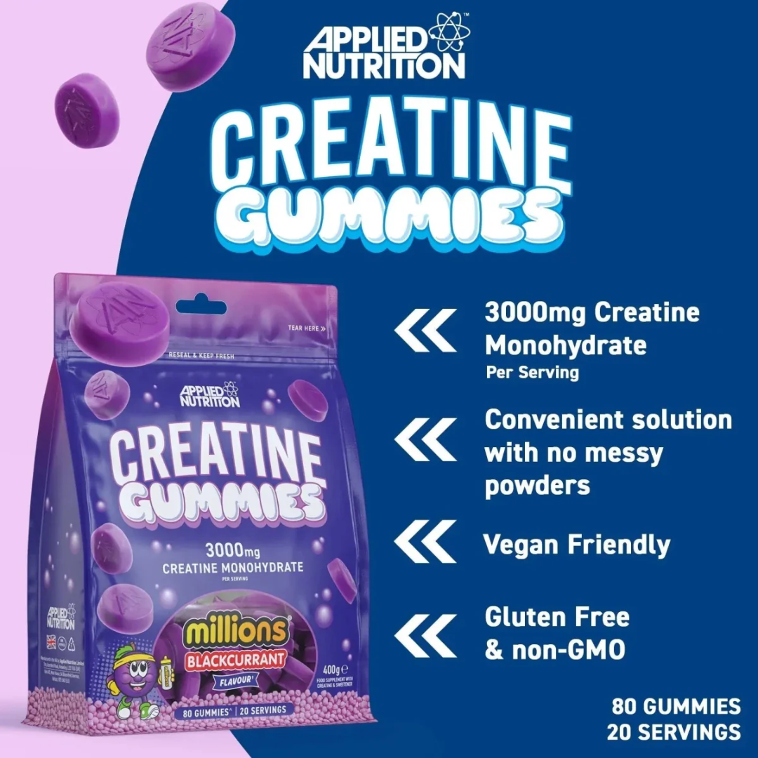Applied Nutrition Creatine Gummies - Millions Blackcurrant
