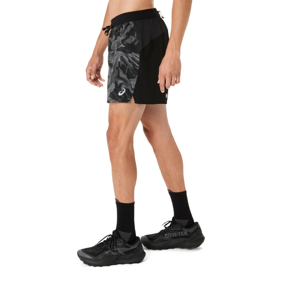 ASICS Mens Fujitrail All Over Print 5in Short