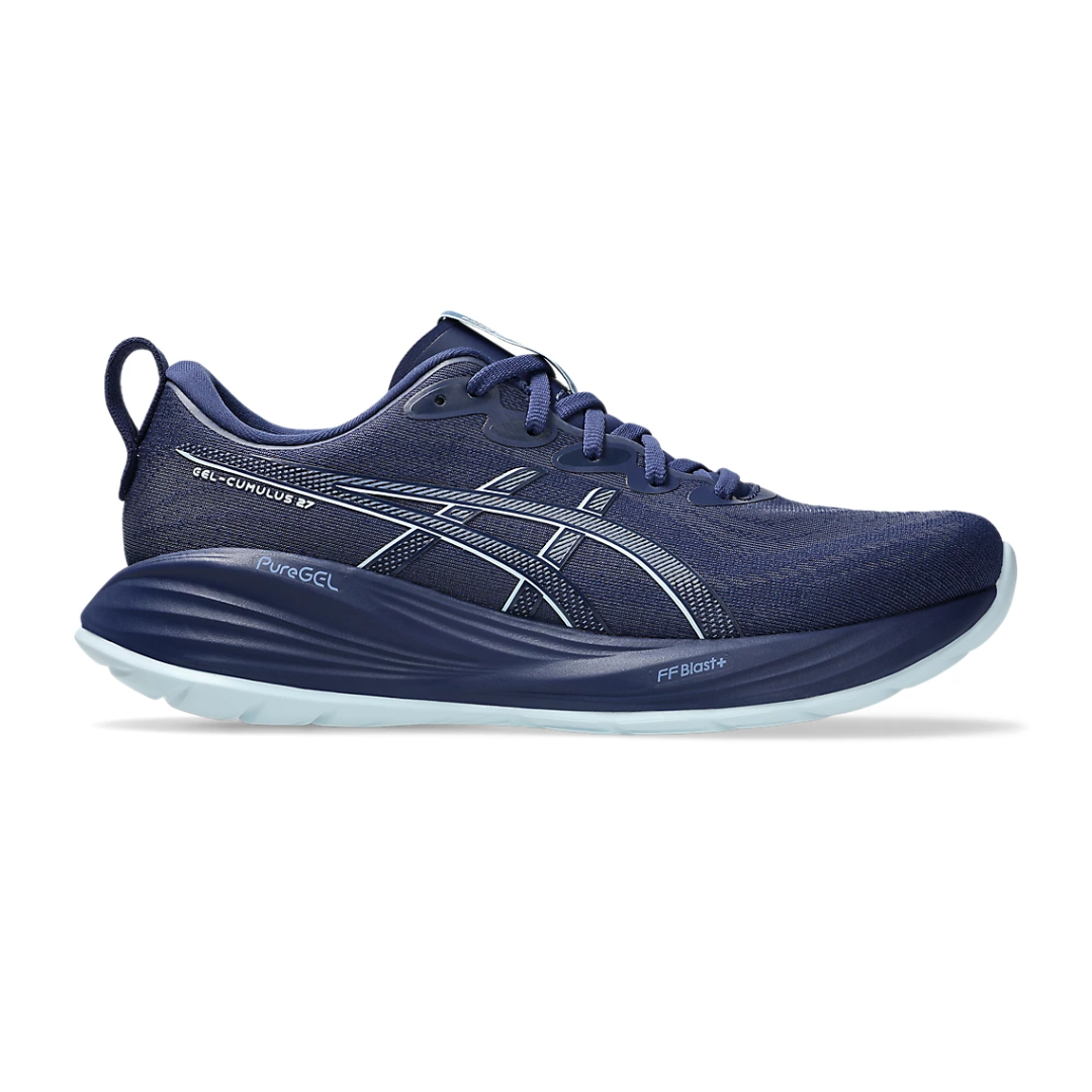 Asics Mens Cumulus 27   Indigo Blue Cool Grey 1
