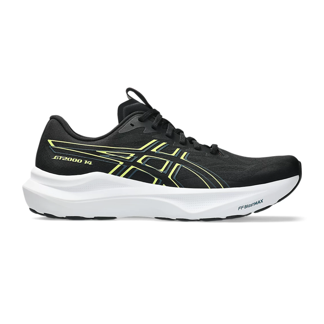 Asics Mens GT 2000 14   Black Citron 1