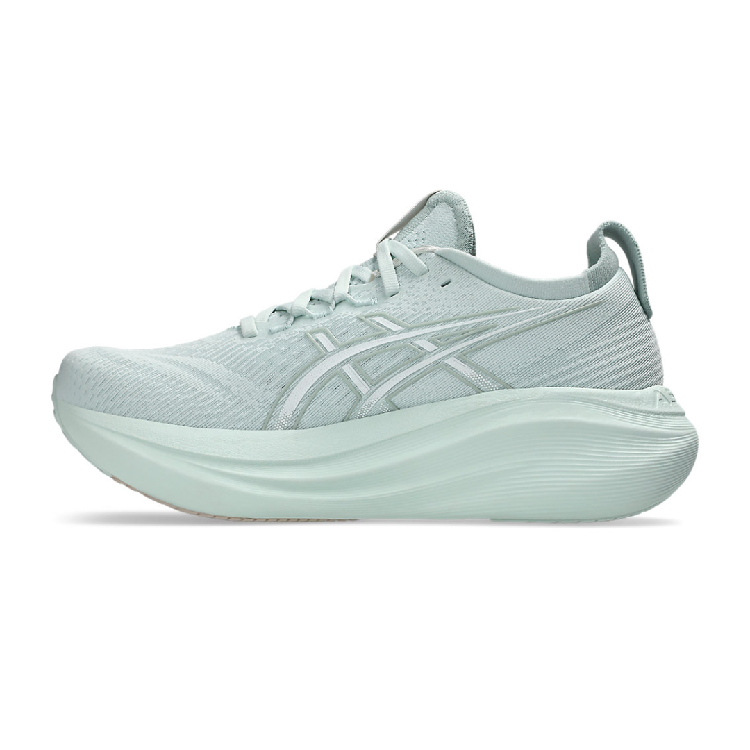 Asics Womens Nimbus 27   Pure Aqua White 3