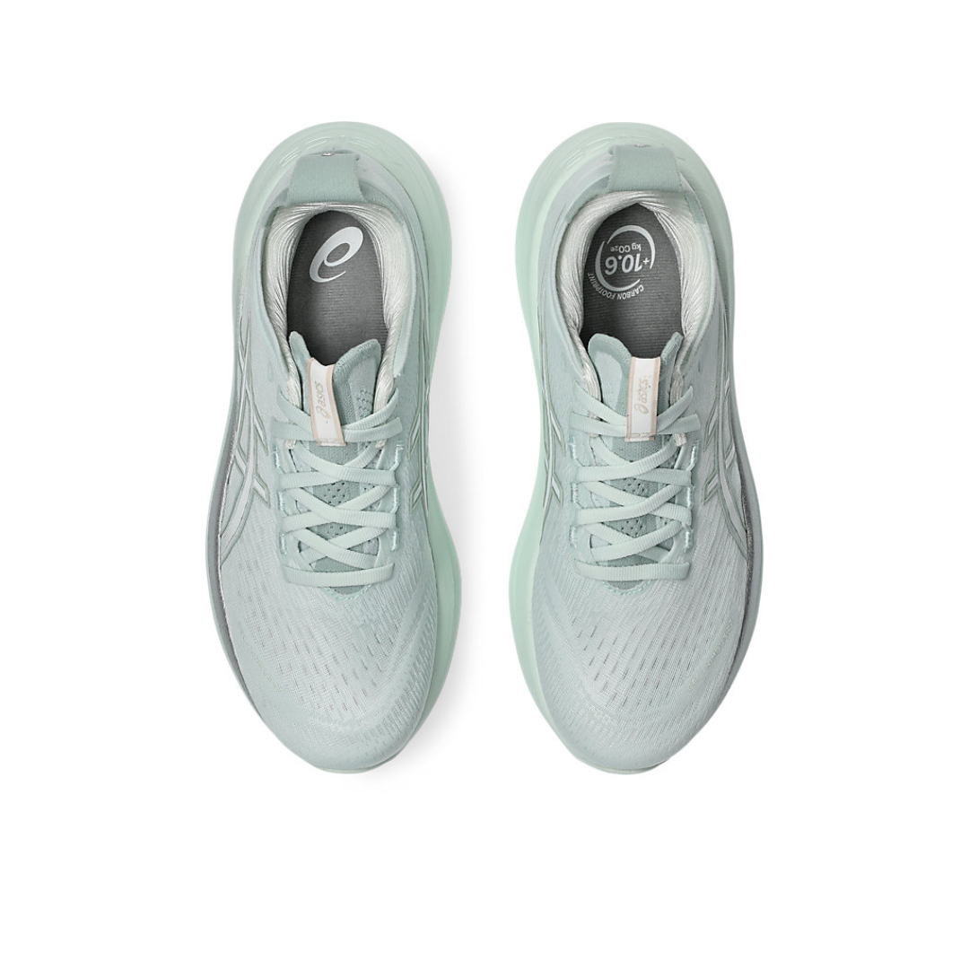 Asics Womens Nimbus 27   Pure Aqua White 5