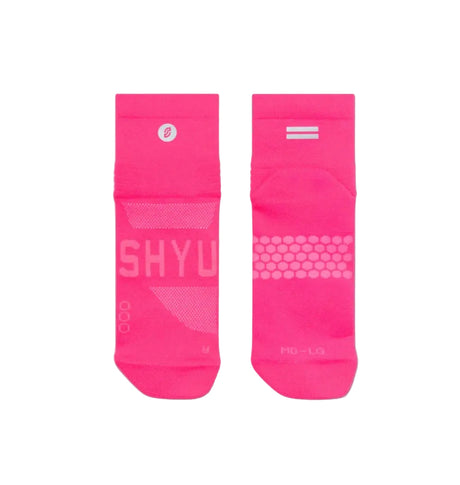 SHYU Racing Socks - Quarter Crew - Pink/Pink/Pink