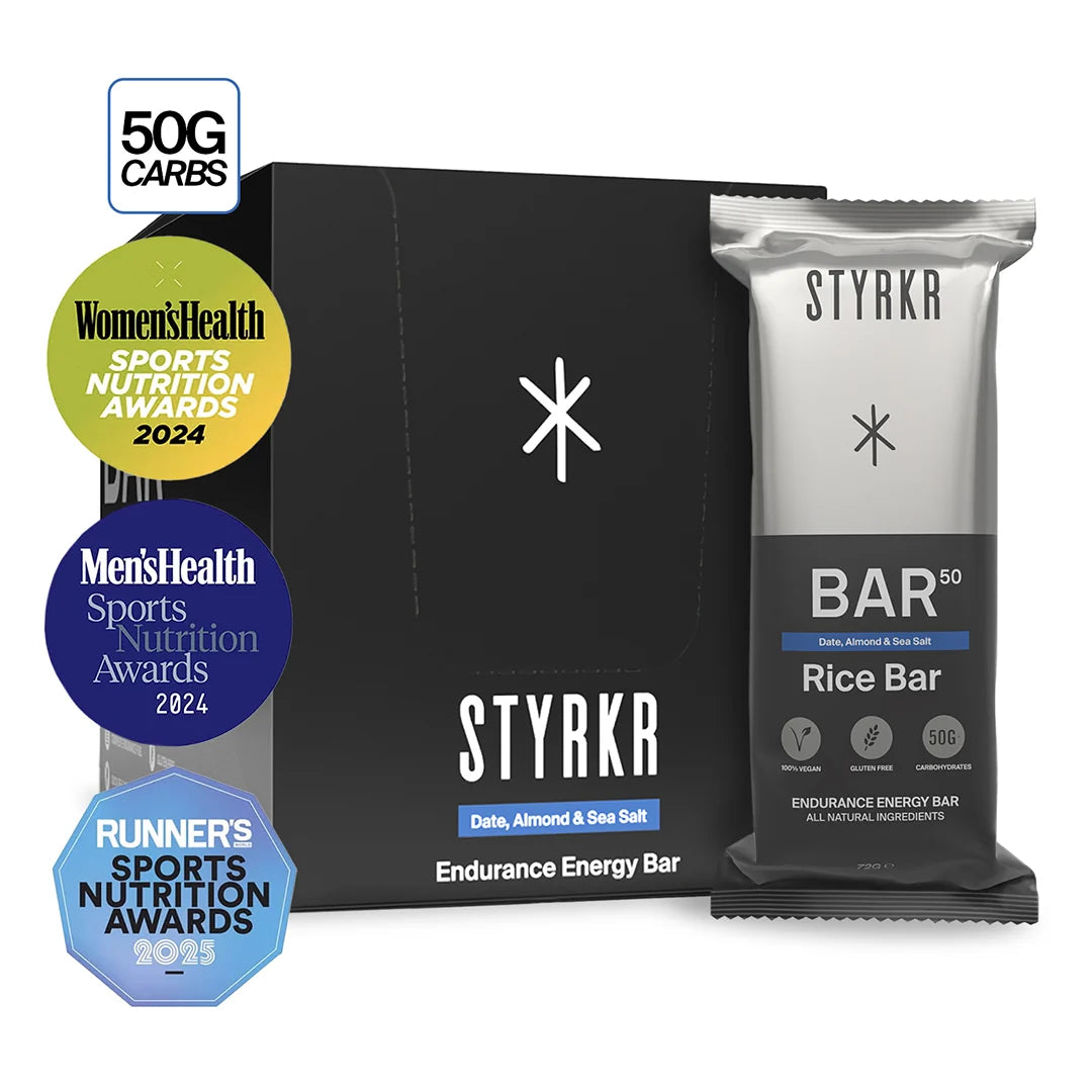 Styrkr BAR50 Endurance Energy Bar - Date, Almond & Sea Salt (12 Pack)