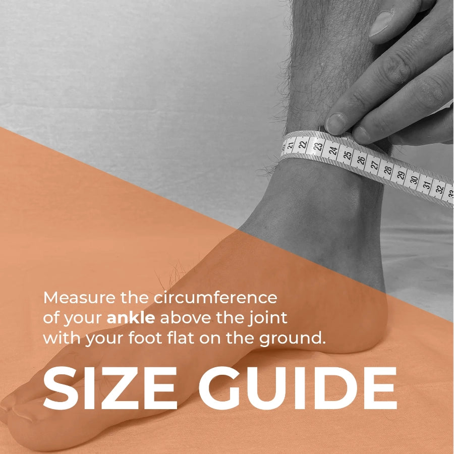 Bearhug Ankle Compression Support Sleeve Size Guide