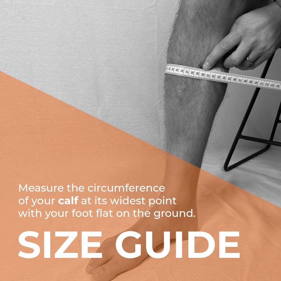 Bearhug Calf Compression Support Sleeve Size Guide