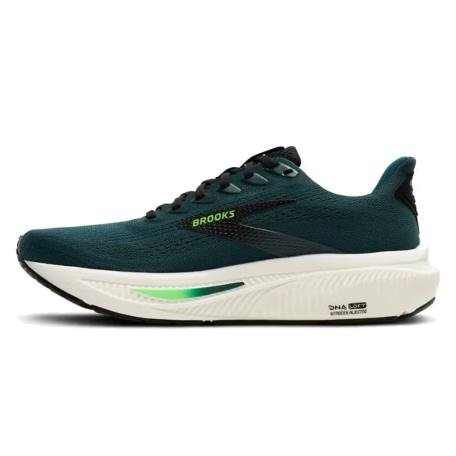 Brooks Mens Ghost 17 Neutral Black Green
