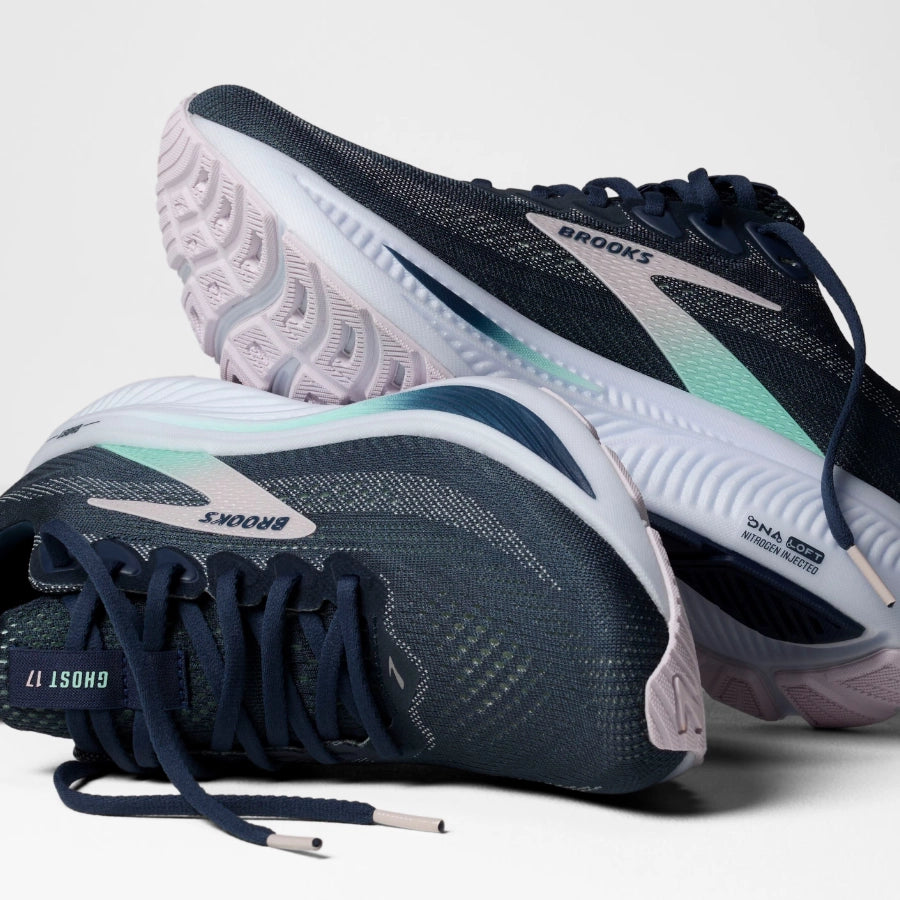 Brooks Womens Ghost 17 Neutral Spellbound Yucca Pink