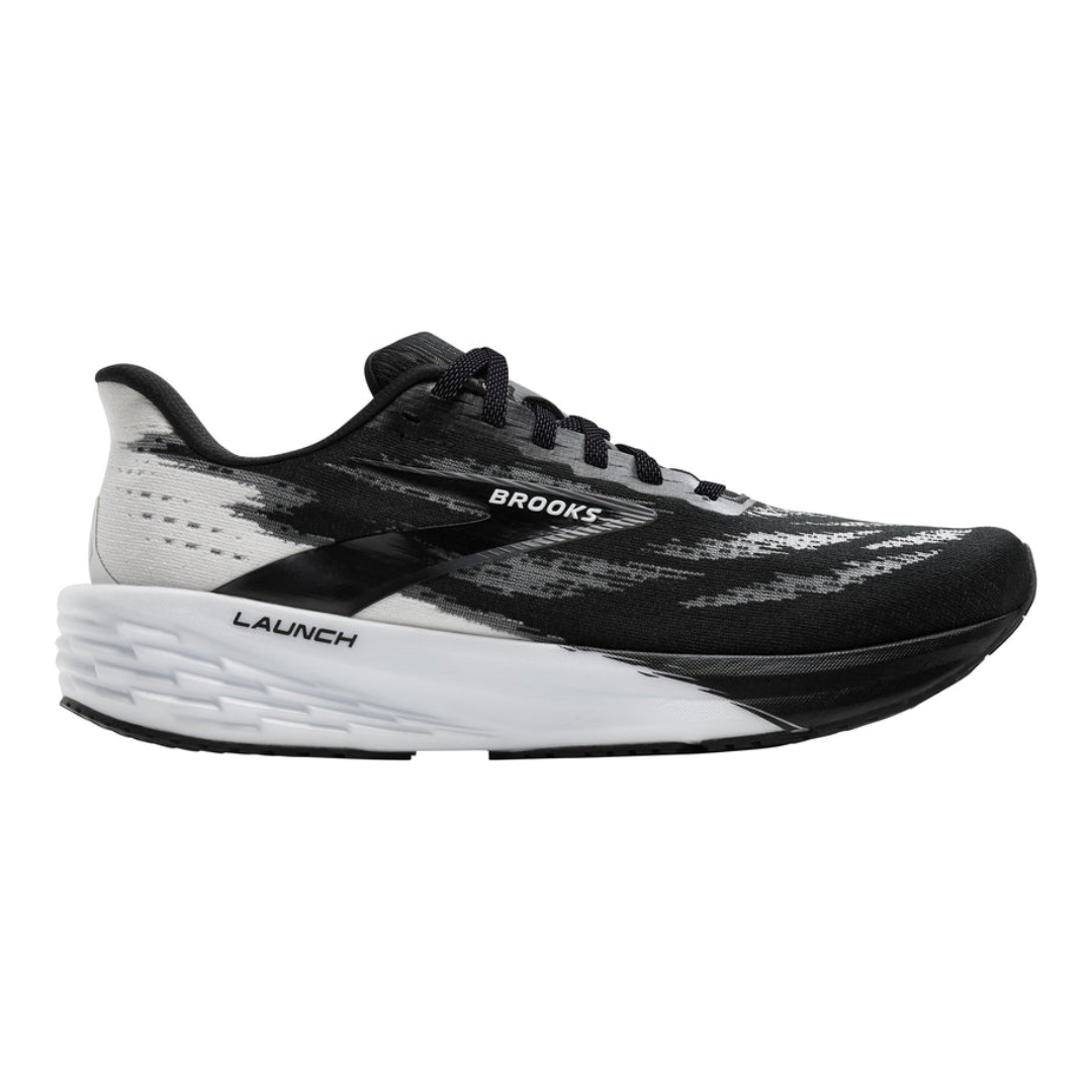 Brooks Mens Launch 11 7.5 Black White