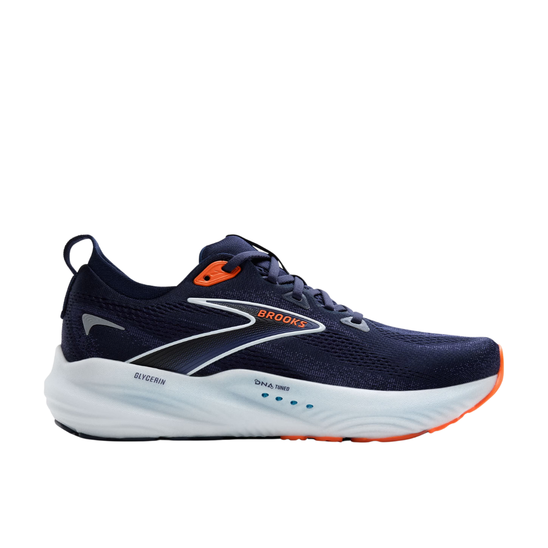 Brooks Glycerin 22   Peacoat Blue Ribbon Orange 1