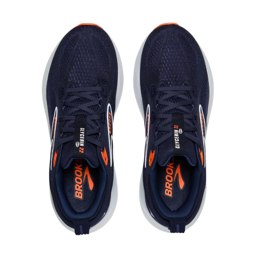Brooks Glycerin 22   Peacoat Blue Ribbon Orange 3