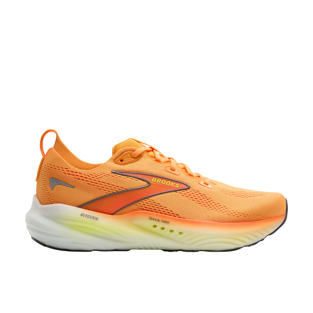 Brooks Mens Glycerin   Orange Nightlife White 1