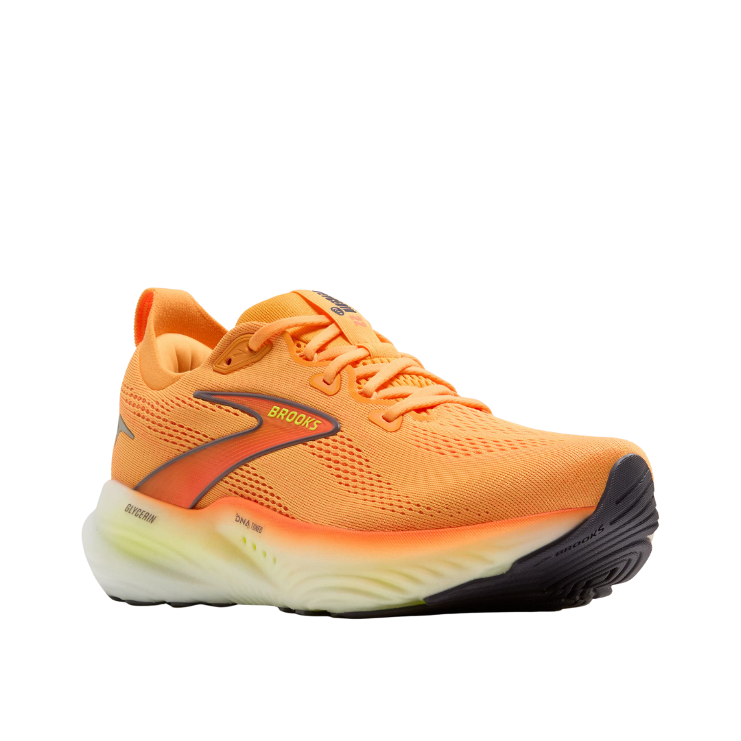 Brooks Mens Glycerin   Orange Nightlife White 2