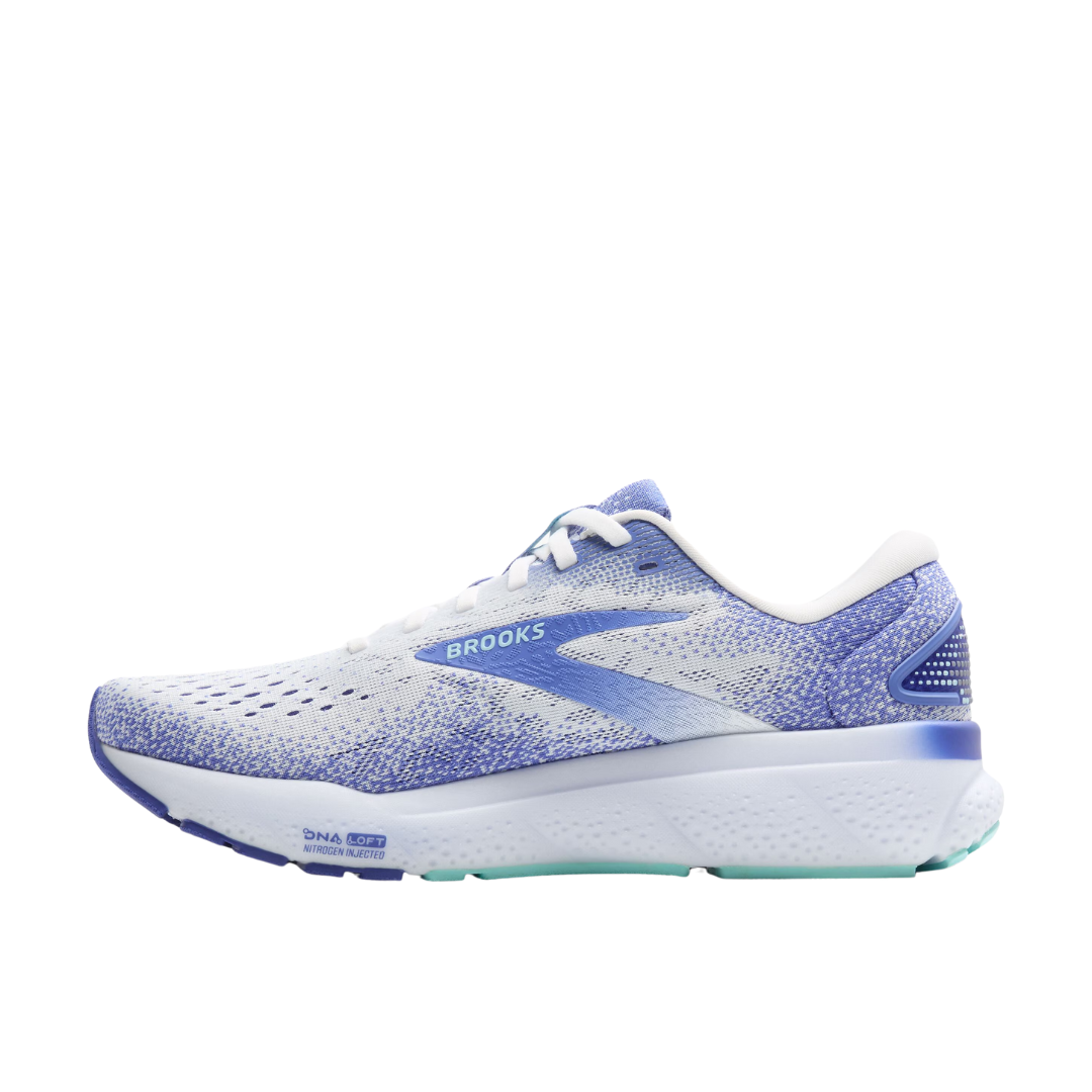 Brooks Womens Ghost 16   White Amparo Blue Limpet Shell 4