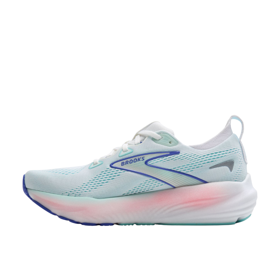 Brooks Womens Glycerin 22   White Limpet Shell Amparo Blue 4