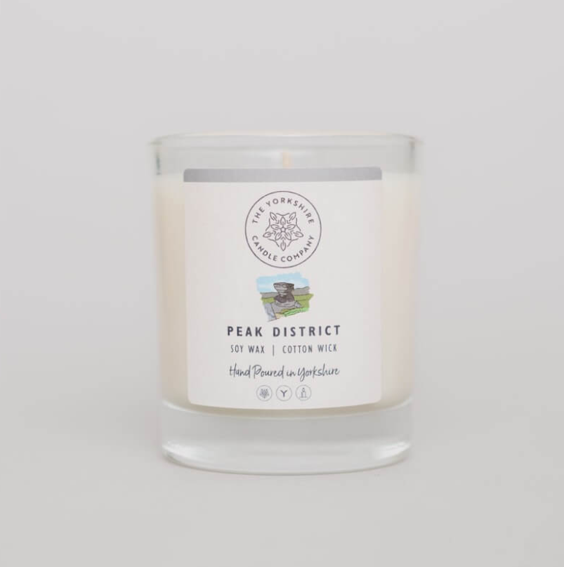 Peak District Glass Tumbler Scented Candle