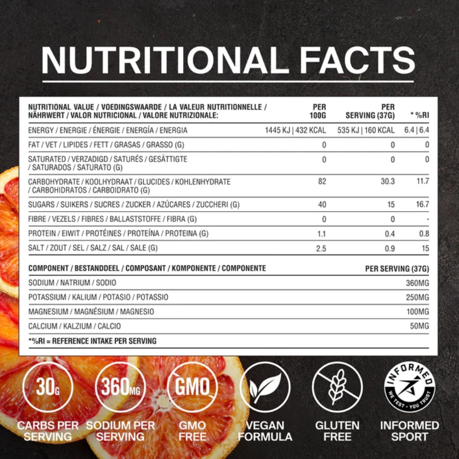 Styrkr MIX + Dual-Carb & Electrolyte Mix - Blood Orange
