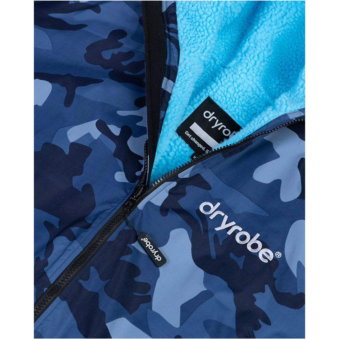 Dryrobe Advanced Long Sleeve   Blue Camo Blue 3