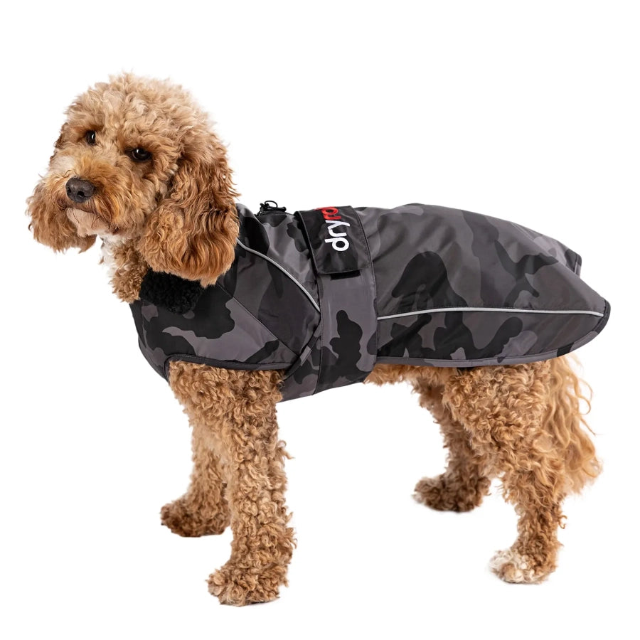 Dryrobe Dog Black Camoflage