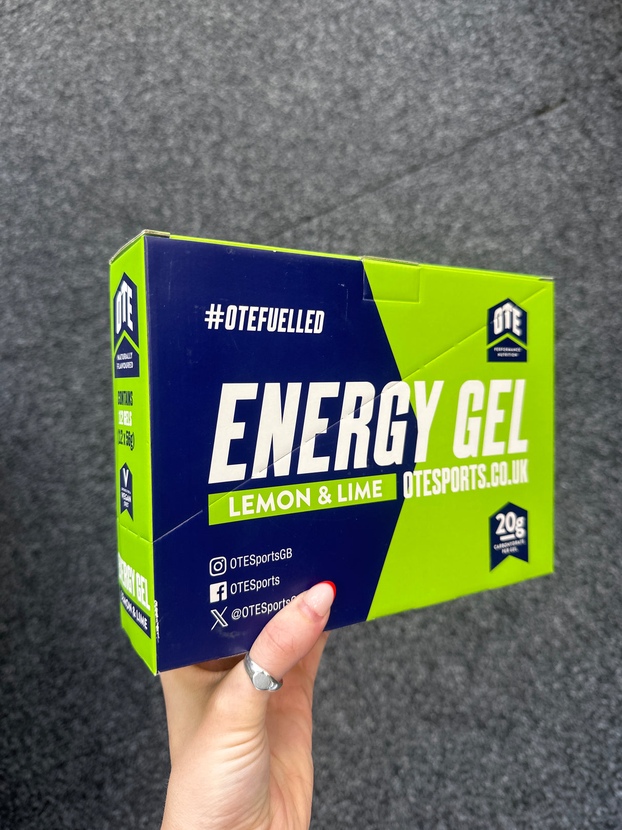 OTE Energy Gel Lemon & Lime - Bulk Pack (12 Gels)