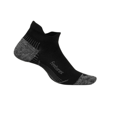 Feetures Plantar Fasciitis No Show Tab   Black