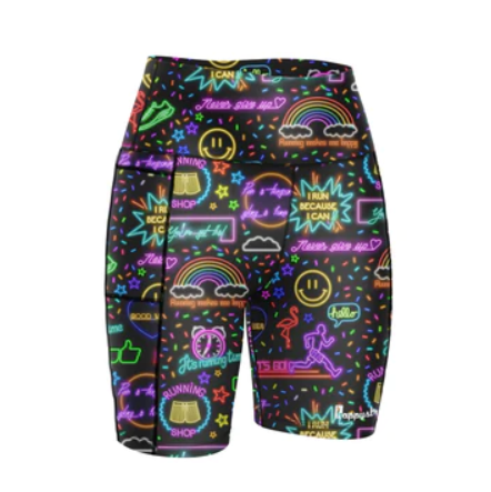 Happy Stride Fitted Shorts - Glow & Go