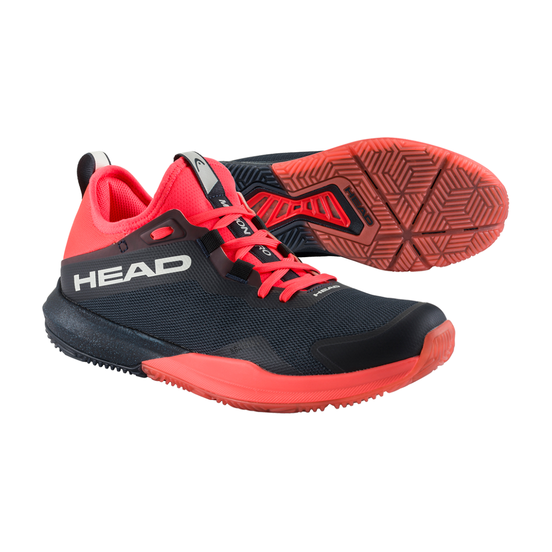 Head Mens Motion Pro Padel   Blueberry Fiery Coral 2