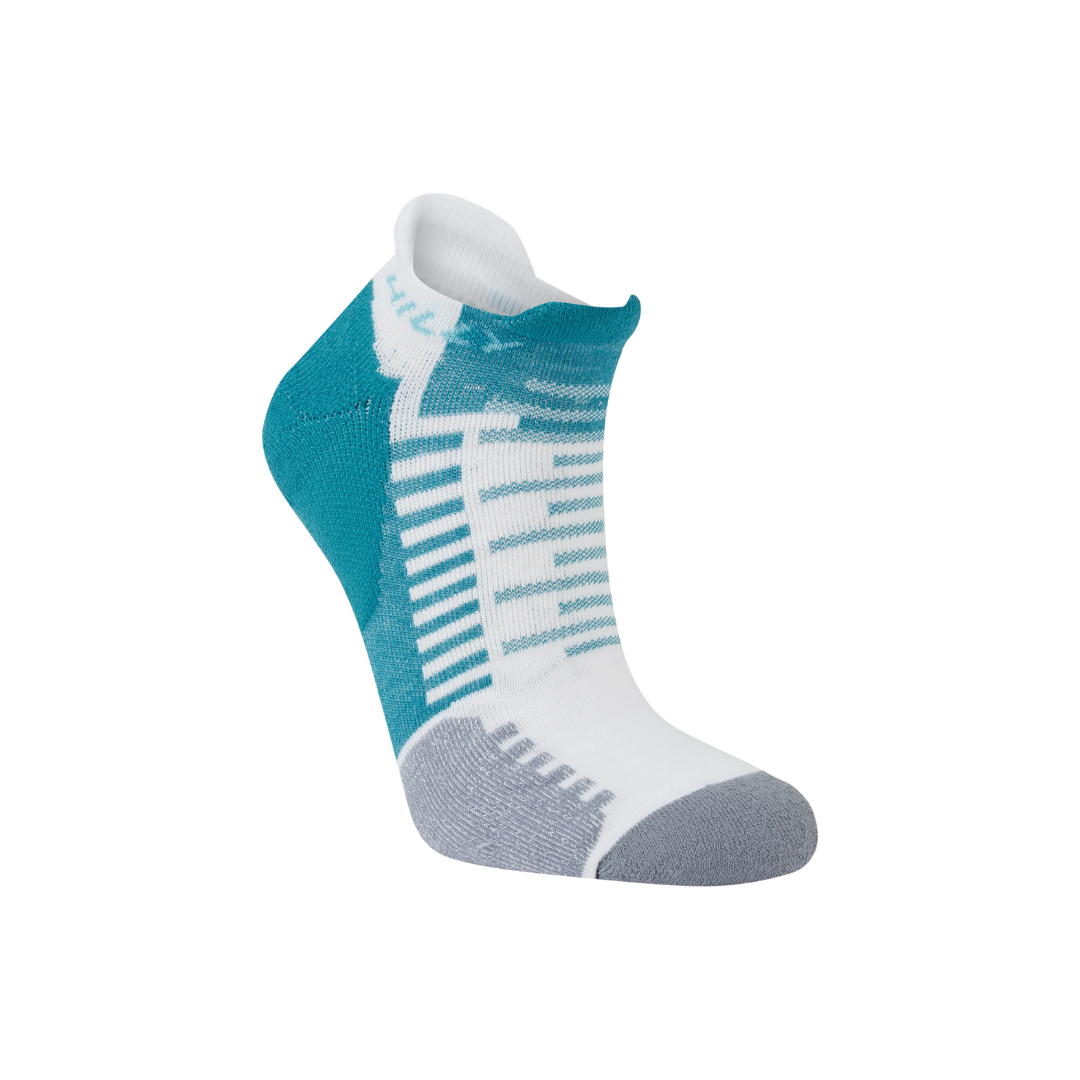 Hilly Active Socklet   Teal White 1