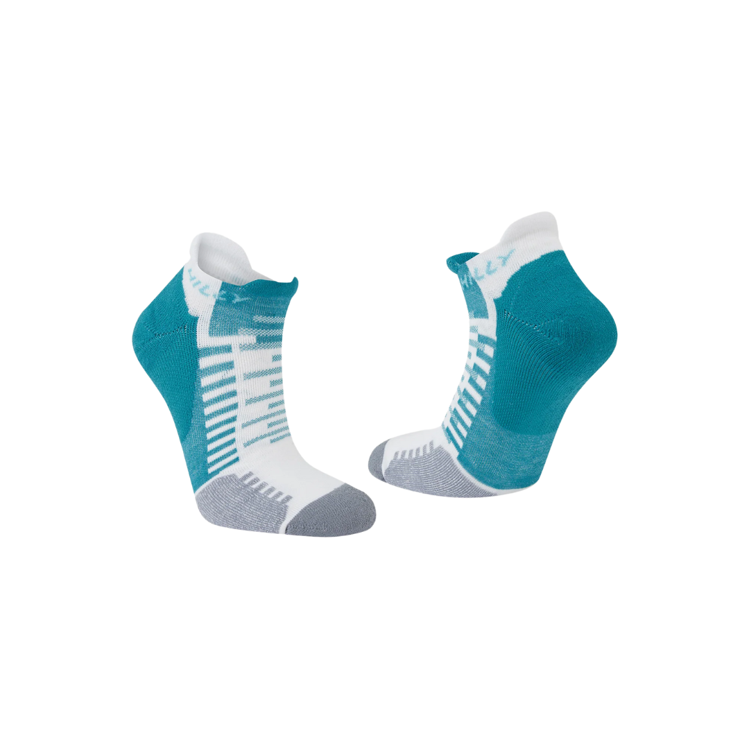 Hilly Active Socklet   Teal White 2