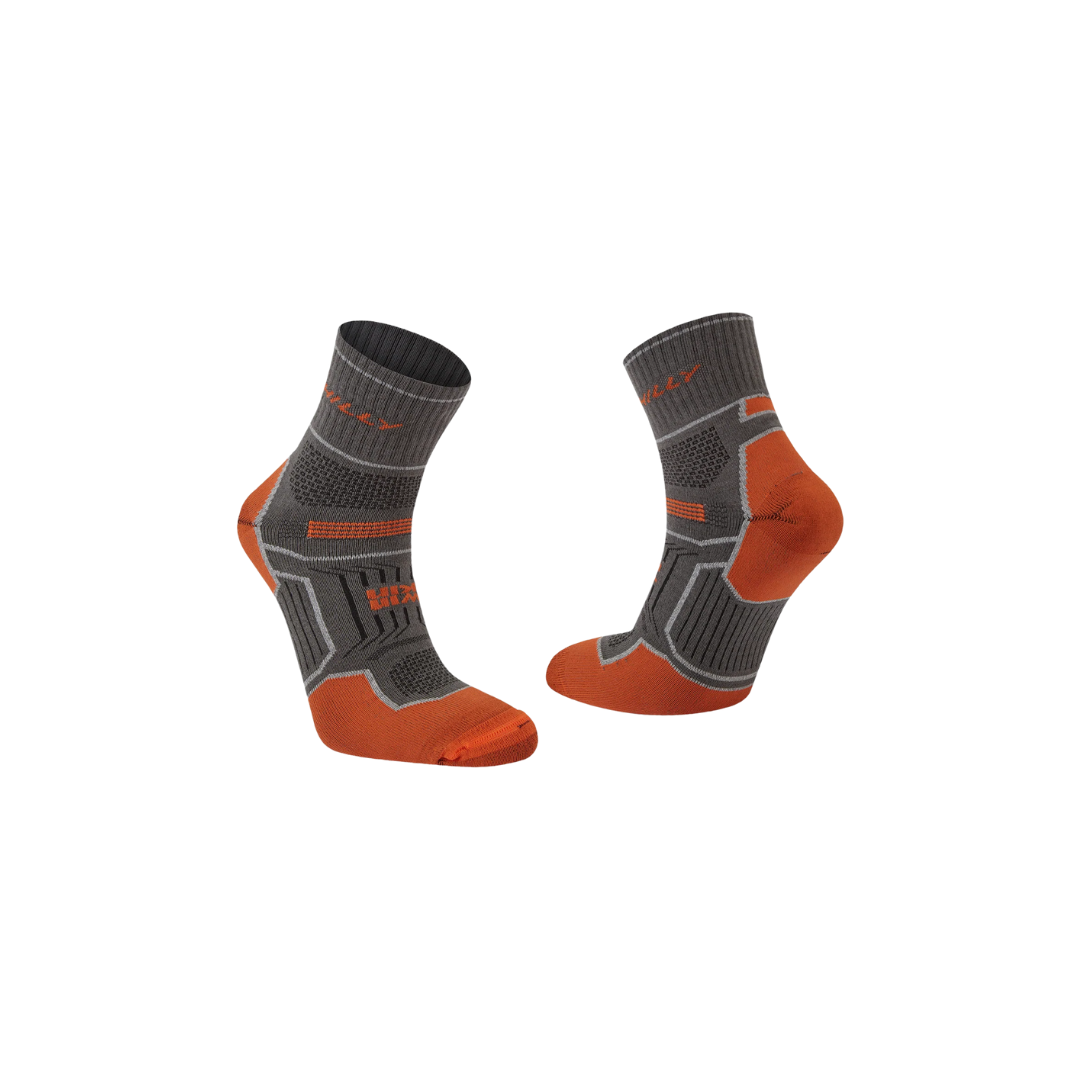 Hilly Twinskin Anklet   Dark Grey Orange 2