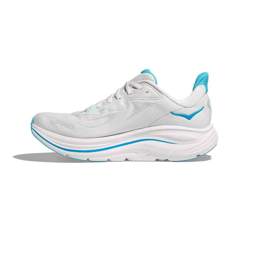Hoka Mens Clifton 10   White Skyward Blue 3